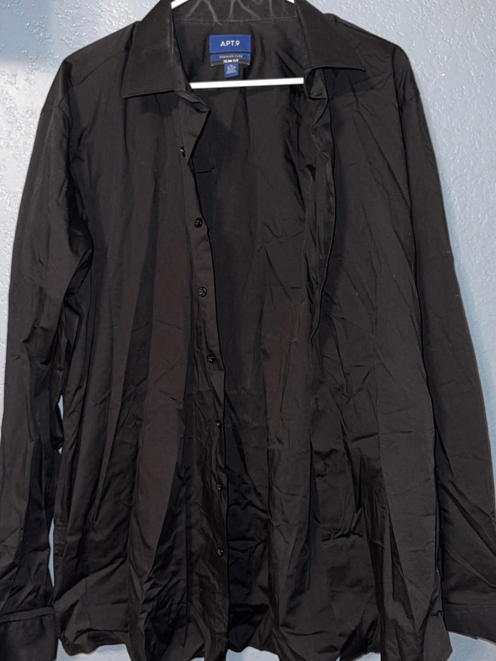 Apt. 9 Black Lightweight Button-Up Shirt Jacket